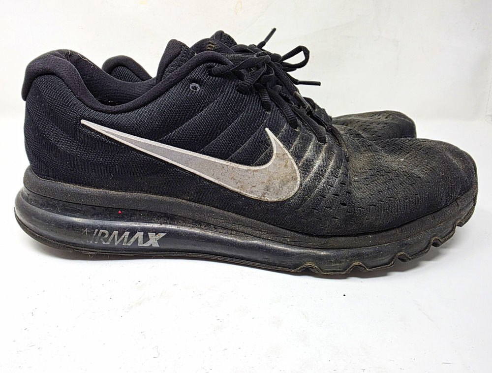 Nike Air Max 2017 Men’s Low Top Lace-Up Running Sneakers Black/Silver 849559-001